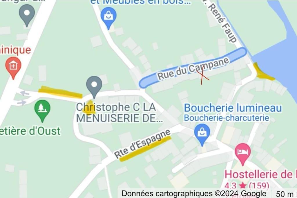 La Petite Ourse Maison De Village A Oust מראה חיצוני תמונה